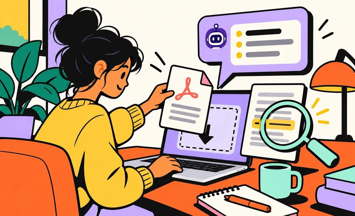 Illustration: uploading a PDF to ChatGPT for analysis