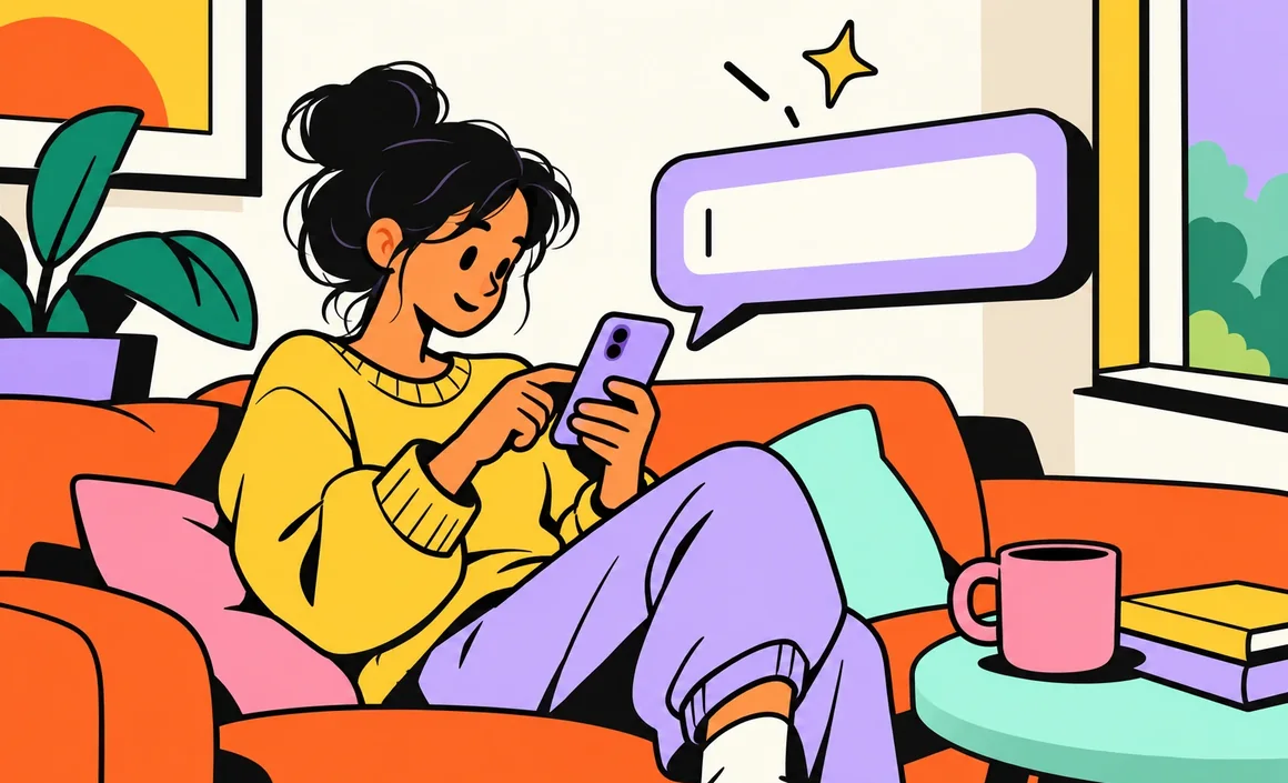 Illustration: asking ChatGPT your first question on a smartphone