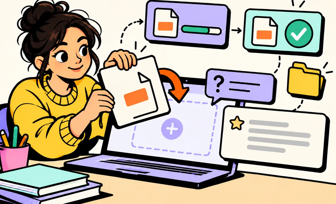 Illustration: uploading a PDF into a ChatGPT conversation